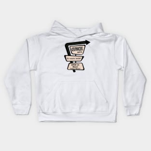 Gungie Hotel Retro Sign Kids Hoodie